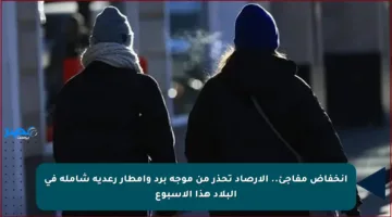 انخفاض مفاجئ.. الأرصاد تحذر من موجة برد وأمطار رعدية شاملة في البلاد هذا الأسبوع